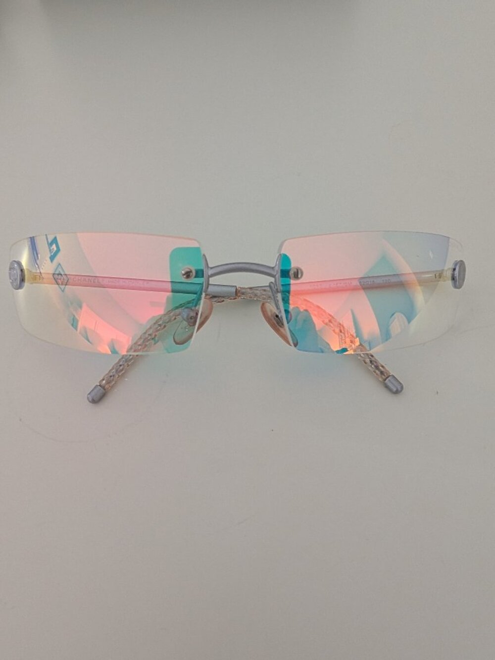 Chanel Iridescent Rimless Glasses from early 2000's Vintage